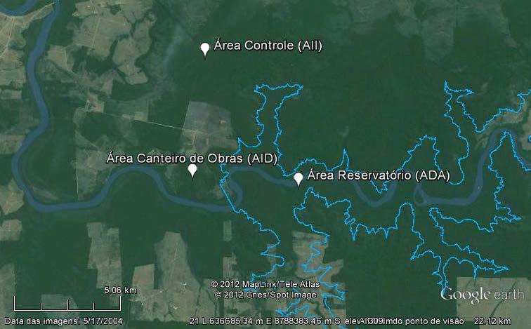 3 PROCEDIMENTOS METODOLÓGICOS 3.1 LOCALIZAÇÃO DAS ÁREAS AMOSTRAIS As áreas amostrais que vêm sendo avaliadas durante as fases anteriores foram mantidas para a sétima campanha.