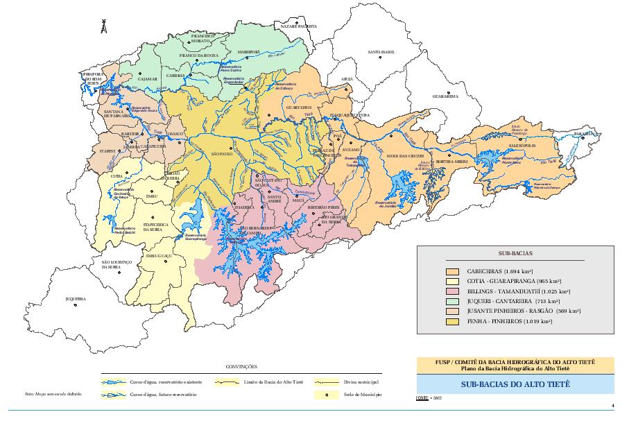 35 Municípios 5985 Km 2 5 Sub-Comitês 17,8 milhões de habitantes PLANO DA BACIA visão integrada utilização do espaço territorial x usos da água controle e preservação