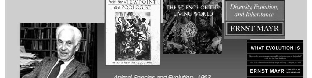 As contribuições feitas por Mayr à biologia evolutiva o colocariam certamente em qualquer lista dos maiores biólogos evolucionistas do