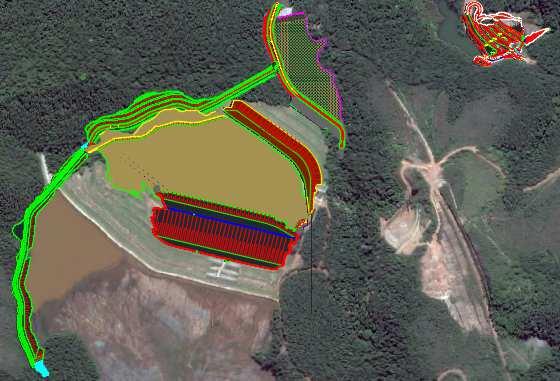 Mineração Nacional Barragem Fernandinho Barragem Ecológica II Canal de Cintura Supressão Vegetal Preenchimento da Bacia