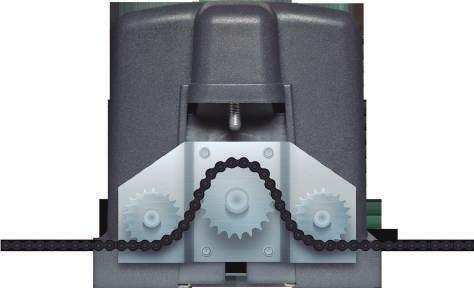 Automatizadores deslizantes Deslizante de corrente Motor deslizante para portões de até 600Kg Motor ventilado monofásico (60Hz). Tensão de 220V.