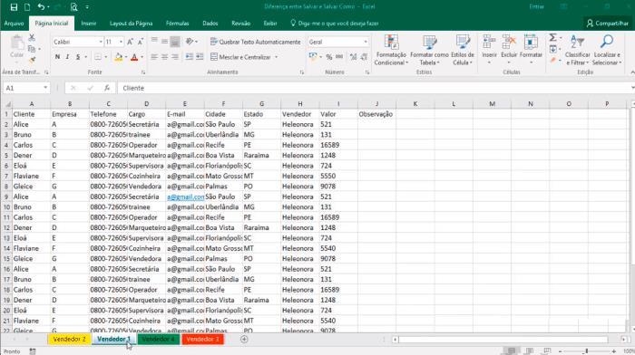 Aprenda Guias de Planilhas do Excel 2016 com Exercícios Práticos Como inserir, duplicar alterar a cor e Proteger Guias de Planilhas do Excel Vamos dar continuidade nossa aula, vamos aprender a