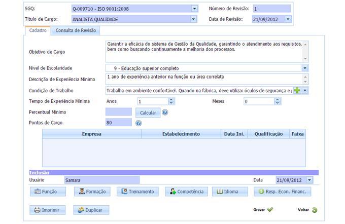 Descrição de Cargo & Cargos e Salários www.visualcargo.com.