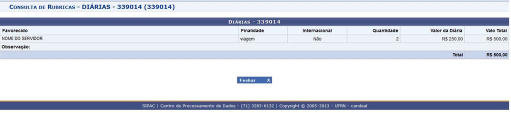 Para fechar esta janela, clique em Fechar. Caso deseje remover um plano de aplicação, clique no ícone será apresentada: Figura 31.