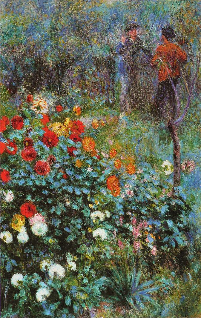 2. Fonte: Quadro do pintor impressionista francês Pierre Auguste Renoir O jardim na rua Cortot. 3.