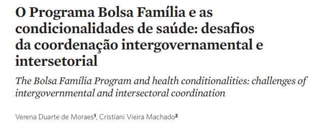 Avaliação das Condicionalidades Não houve evidências de efeitos positivos na