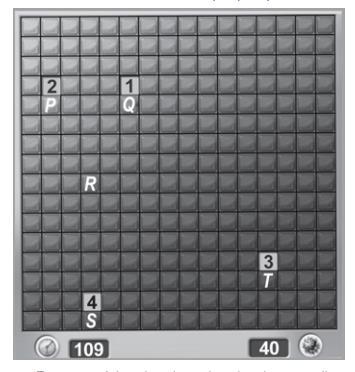 Mat. 3 2. A figura ilustra uma partida de Campo Minado, o jogo presente em praticamente todo computador pessoal.