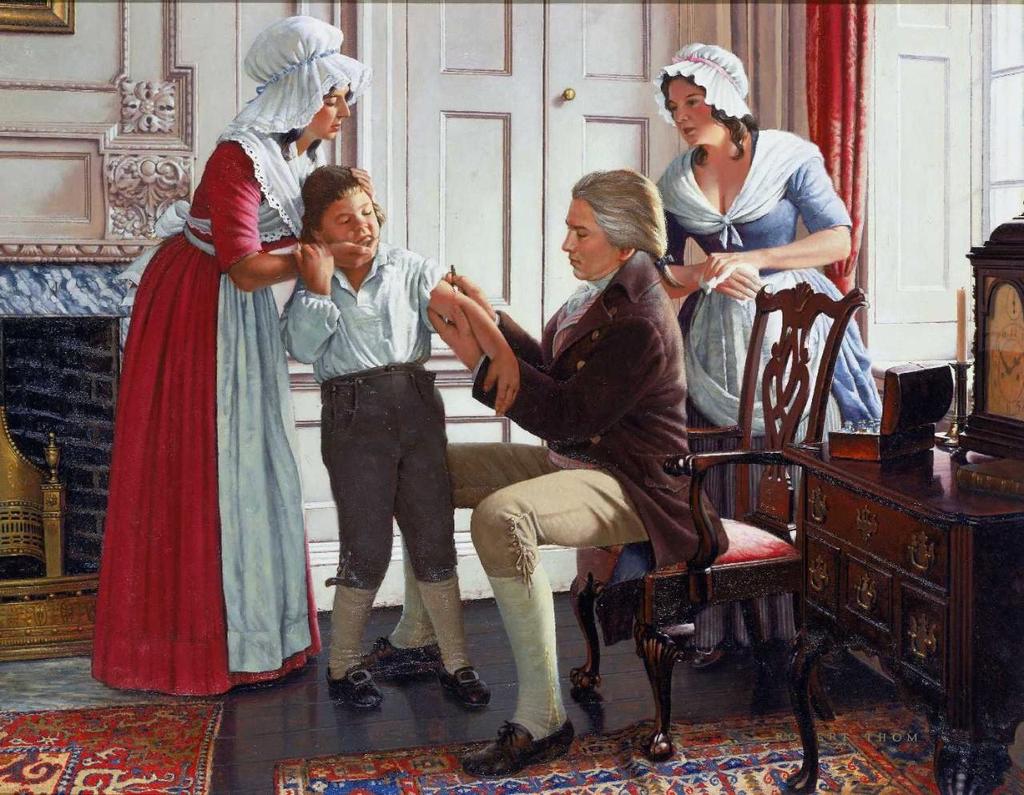 Nota: Edward Jenner em 1796 descobriu a vacina contra a varíola, a primeira vacina