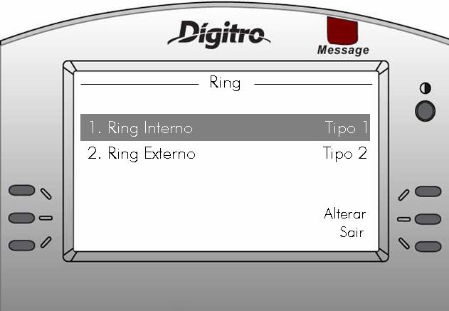 Menu do Telefone IP CAPÍTULO 6 Utilize as Teclas de Navegação para selecionar os itens deste menu e pressione o botão Dial/Enter para acessá-los.