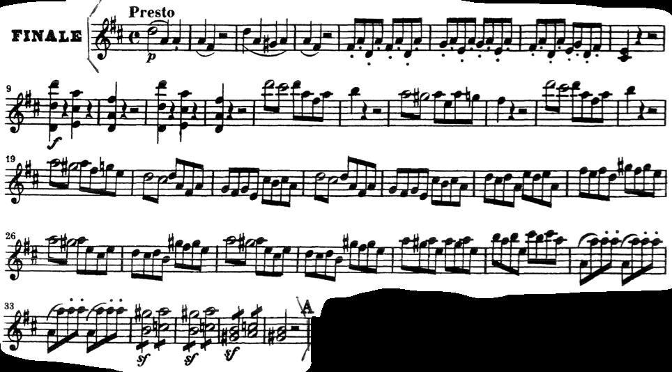 Magic Flute, bars 16-41 (Second Violins): W. A. Mozart Sinfonia N.