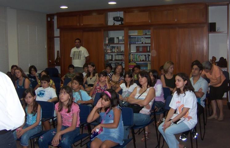 PALESTRAS PARA PÚBLICO INFANTIL CLASSE EXPERIMENTAL DE ESCOLA PÚBLICA