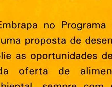 A atuação da Embrapa no Programa Fome Zero contribuirá para uma