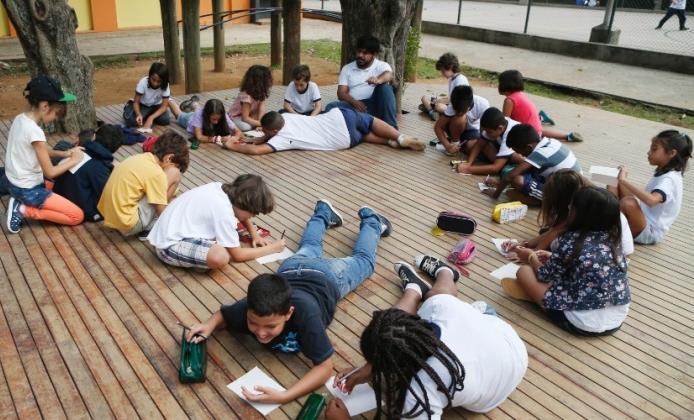 9ª 20 de 8h Visita à escola Desembargador Amorim Lima referência na cidade de São Paulo, a escola da rede municipal está no Mapa da Inovação