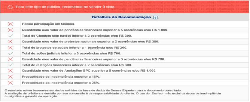 Manual do Produto - CREDNET PF E PJ 22 5.21 Recomenda Crédito Auxilia o cliente a definir qual a melhor estratégia de crédito em cada venda que ele fizer, eliminando incertezas e diminuindo riscos.