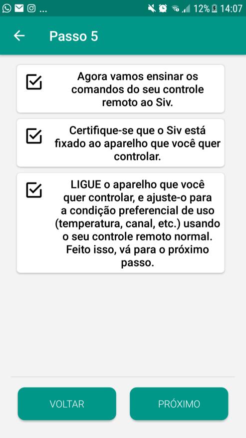 Utilize seu controle para enviar o comando de Desligar ao aparelho de