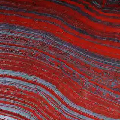 10 Iron Red Assim como as rochas carbonáticas, com as quais são muitas vezes assemelhados, os minerais acessórios normalmente definem os