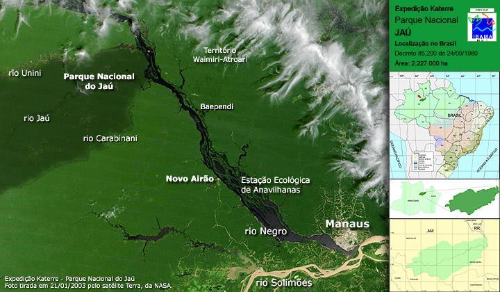 PARQUE NACIONAL DO JAU 5 Dias Declarado pela UNESCO Patrimônio Natural da Humanidade. Inclui Arquipélago de Anavilhanas.