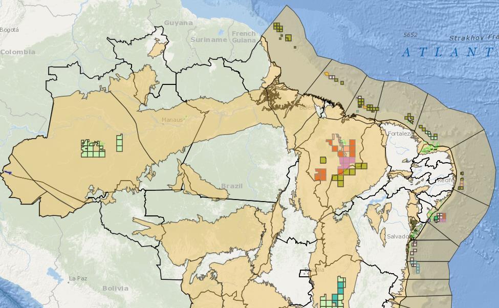 no N/NE Bacias Maduras no Onshore