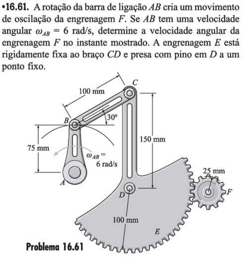 Quadro 107: Representações de vetores para problemas de Dinâmica. Fonte: LIVRO 10, p.277.