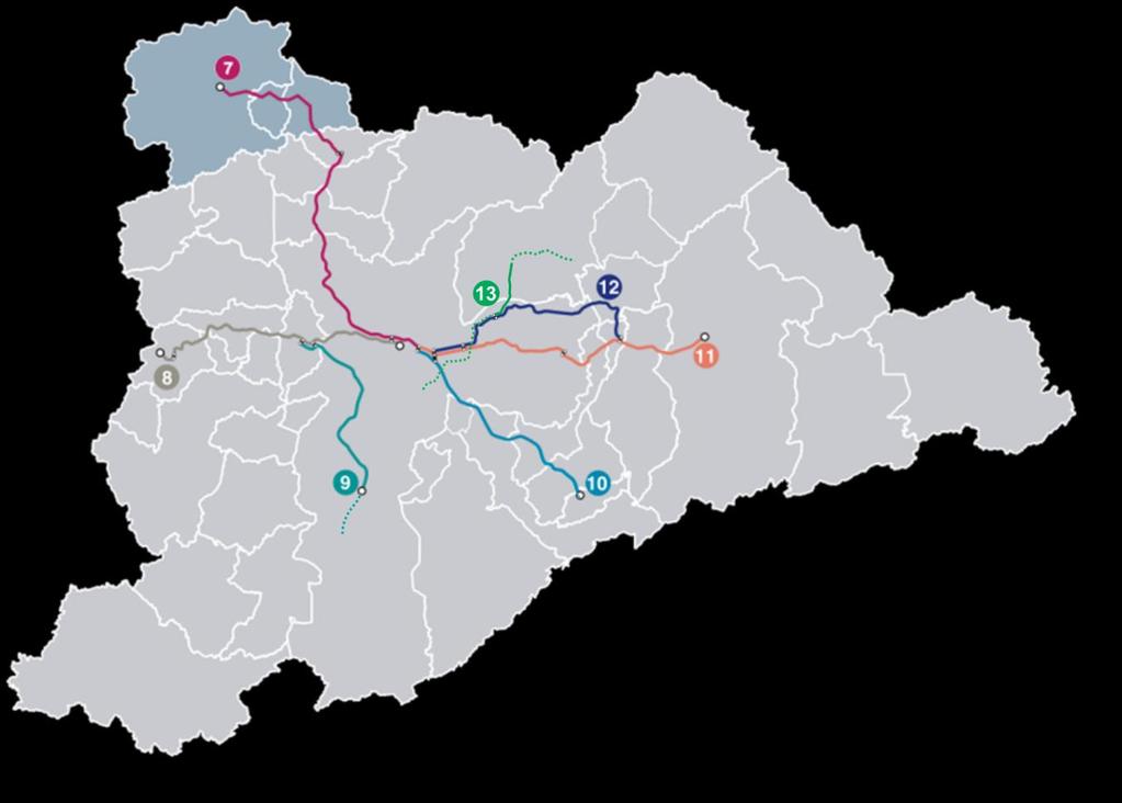 Área de Cobertura 23 municípios atendidos 94 Estações