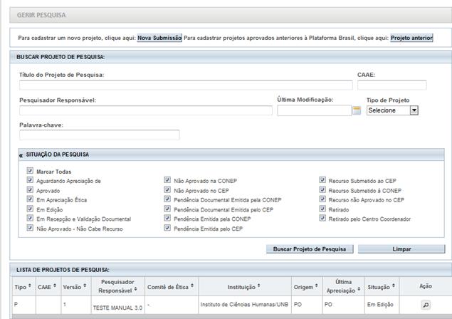 Como utilizar os filtros de busca de pesquisa?