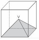 Sabendo-se que h=2h e que o volume da pirâmide EABCD é 96 cm³, determine: a) o volume da pirâmide EA'B'C'D'; b) o volume do tronco de pirâmide. 3 7. (Fgv 2017) a) O volume do cubo da figura é 64 cm.