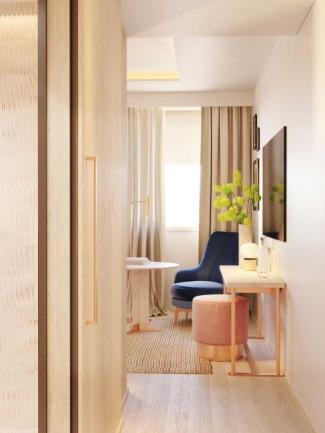 Garden Suites: com uma dimensão média de 65 m², as Garden Suites do hotel incluem dois quartos amplos independentes, tornando-os a opção perfeita para famílias ou longas estadias e assegurando toda