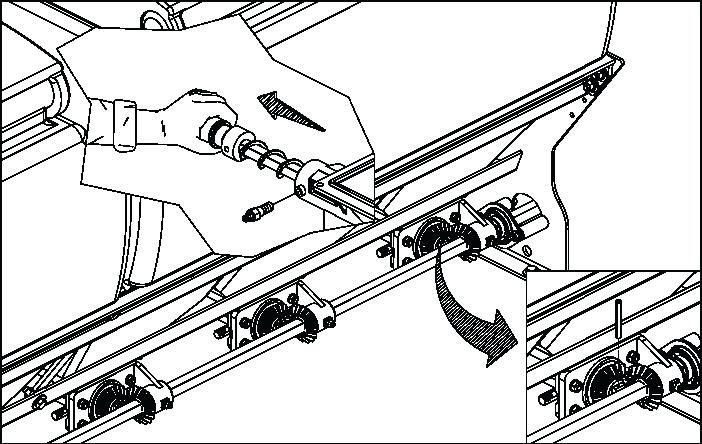 SPE Top Line Flex - 60 LIMPEZA DO CONDUTOR TRANSVERSAL ( FIGURA 6 ) Após o plantio, não deixe adubo no depósito.