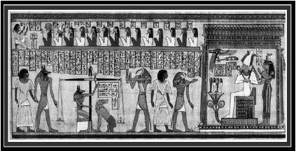 HISTÓRIA: EGITO 1. (G1 - ifsp 2016) Considere a imagem e o texto a seguir: A imagem demonstra um julgamento.