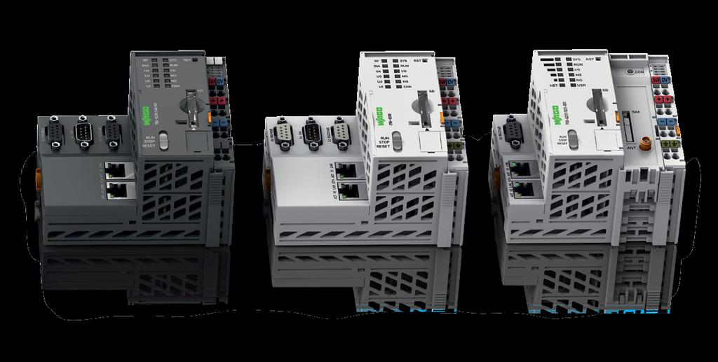 CODESYS de acordo com a IEC 61131-3 Tamanhos de memória flexível: de 512KB até 2MB de memória de programa Modelos específicos para Automação Predial com protocolo Bacnet Modelos específicos