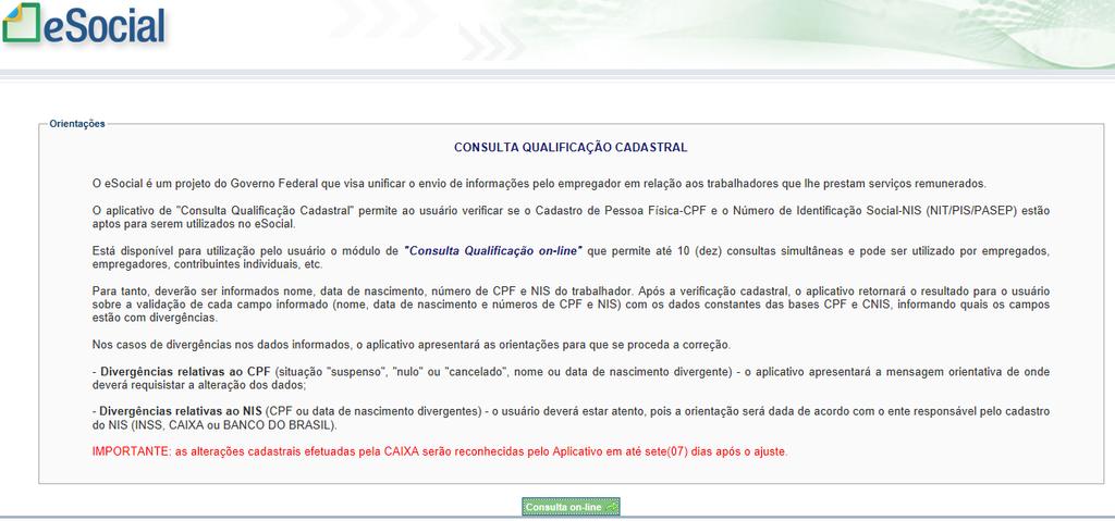 Para o registro do empregado3, não apresenta nenhuma divergência (todas as colunas com zero), assim ele está com o cadastro validado para ser registrado