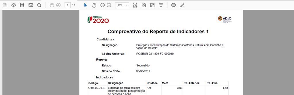 FIGURA 6 ECRÃ DETALHES DO REPORTE RELATÓRIO 3.