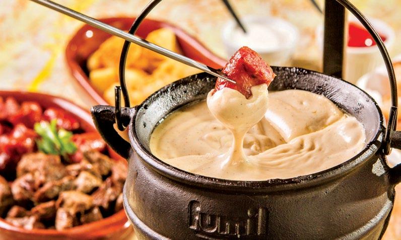 Fondue Brasileirinho Fondues Clássicas porções para 2 pessoas Fondue de Carne Filé mignon,