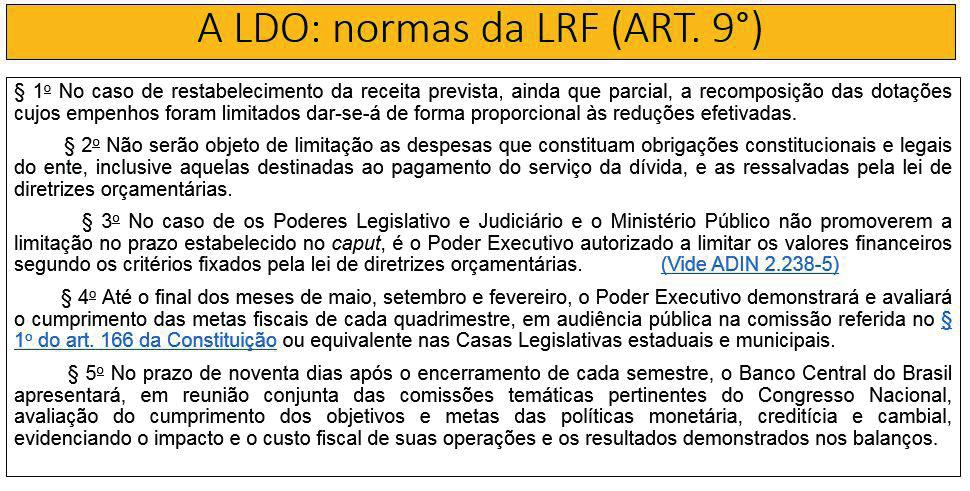 (Lei de Responsabilidade Fiscal).