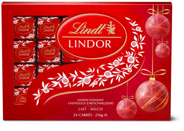 NOVO LINDOR LES CARRÉS AO LEITE A cremosidade do chocolate Lindor Ao Leite,