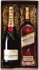 CHANDON BRUT 1 WHISKY ESCOCÊS JOHNNIE WALKER GOLD RESERVE R$ 645,00 KIT