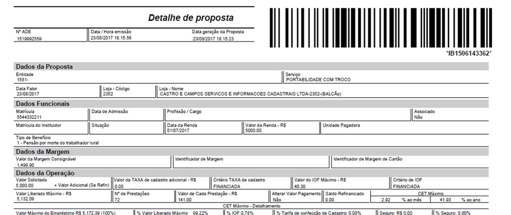 19 3ª Etapa: Verificação dos documentos antes do envio ao banco Detalhamento da