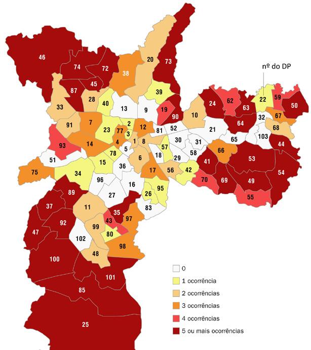 O que os dados revelam Quando comparamos a distribuição dos homicídios entre os 93 DPs que compõem a Capital, observamos que em 48 deles o desempenho durante o terceiro trimestre de 2013 foi melhor