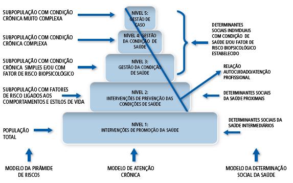 26 (WAGNER, 1996) e Modelo de Determinação Social da Saúde de Dahlgren e Whitehead (1991), em função da singularidade do sistema de saúde brasileiro (Figura 1).
