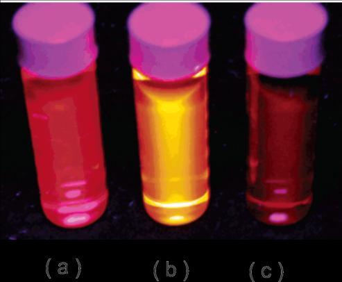 58 Figura 19. Materiais fluorescentes que apresentam emissão no vermelho dissolvidos em [CH 2 Cl 2 ]: (a) Nile; (b) DCM; (c) TPP [48]. A Figura 20, apresenta a fórmula estrutural do DCM2.