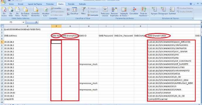 15 b. - Configurando SMB Port, SMB Anonymous e SMB