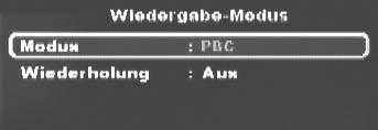 Aceder ao menu do DVD (Menu) Nota: Esta função pode não estar disponível em todos os DVDs! Se tentar executar uma função não disponível, surge o símbolo no ecrã do televisor.