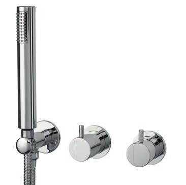 2/3 Way Mixer With Set Hand Shower Mitigeur Encastré 2/3 Voies Avec Kit Douchette À Main Monomando Empotrar 2/3 Vias Con