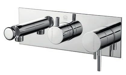 158 TERMOSTÁTICAS THERMOSTATIC THERMOSTATIQUE TERMOSTÁTICAS ASM TAPS Misturadora Embutir Termostática 2/3 Vias Com Chuveiro Mão Concealed 2/3 Way Thermostatic Mixer With Set Hand Shower Mitigeur