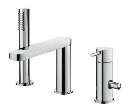 ASM TAPS CILÍNDRICA 61 Monocomando Banheira 3 Furos 3 Hole Bath Mixer Mitigeur Baignoir/Douche 3