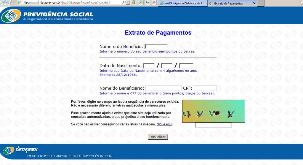 beneficio, data de nascimento,