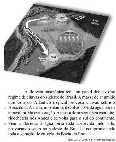 Questão: 555022 Considerando o conjunto dos significados produzidos pelo texto acima, tanto na parte verbal quanto na visual, julgue os itens a