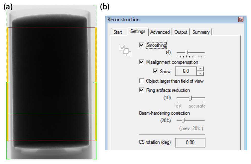 Correção de endurecimento de feixe (beam-hardening correction): corrige variações na atenuação das bordas da imagem em relação ao centro devido a absorção diferenciada da radiação de baixa energia