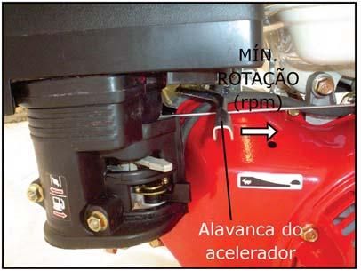 6. Partida e parada do motor 21 6 - Depois que o gerador pegar, movimente gradualmente a alavanca do afogador para a posição OPEN