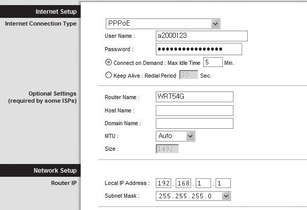 Clique em [Save Settings] na parte inferior. Ambiente ADSL 10. Selecione <PPPoE>. 11.